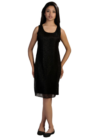 Sleeveless Mini Chinlon Dress - craze-trade-limited