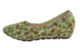 Girl's  Colorful Floral Pattern Slip-On Ballerina flat Shoes - TATTOPANI Fashion