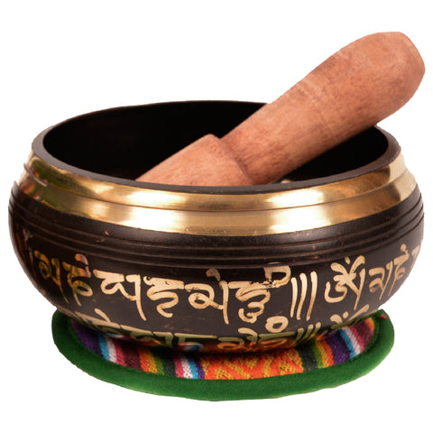 Buddha Crafted Black Singing Bowl - craze-trade-limited