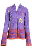 Multicolore Floral  Embroidery Cotton Cardigan - TATTOPANI