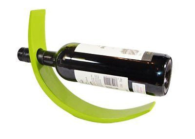 HANDMADE LACQUERED WINE BOTTLE DISPLAY HOLDER - LIME GREEN - craze-trade-limited