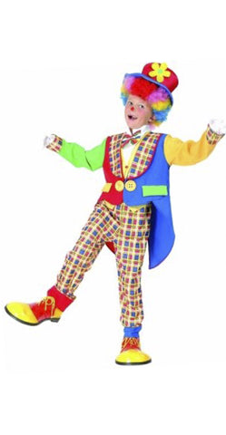 Children Clown Dressing Up Costume (7 to 10 years)(CLWN-01) - craze-trade-limited