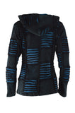 Women Hooded Razor Cut Patch Designed Jacket. - craze-trade-limited