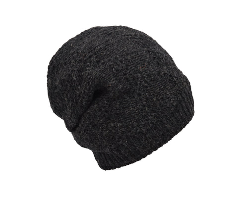 Unisex Fleece Lined Warm Winter Woolen Beanie Hat Knitted Winter Hat