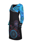 Copy of Copy of womens-long-sleeve-dress-with-embroidery-and-floral-print-evening-dress-1