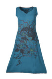  Sleeveless Embroidery Dress