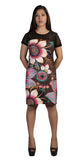 Short Sleeved Dress With Flower Pattern Print. (NO REFUND/ NO EXCHANGE) - craze-trade-limited