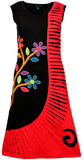 Colorful Flower Embroidery Dress