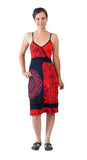 Slip Dress With Mandala Embroidery