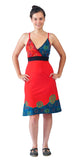 Ladies Slip Dress With Mandala Dotted Embroidery. - TATTOPANI