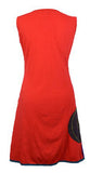 Asymmetric Sleeveless Dress With Patch Design. - TATTOPANI