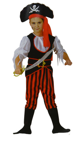 Children Pirate Dress up Costume (4 to 6 y.o.)(PIR-01) - craze-trade-limited