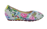 Floral Pattern Girl's Colorful Slip-On Ballerina flat Shoes - TATTOPANI Fashion