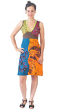 Ladies Sleeveless Dress With Embroidery Work. - TATTOPANI