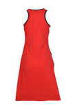 Ladies Sleeveless Patch Work Dress With Side Pocket. - TATTOPANI
