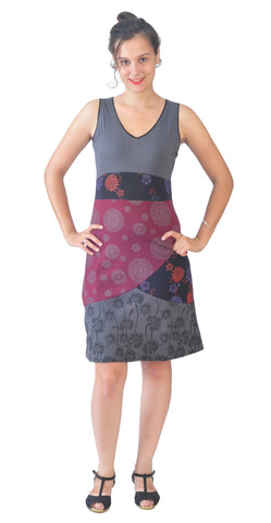 Ladies Summer Dress with Mandala Print and Pattern. - TATTOPANI