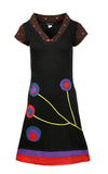 Short Sleeved Dress with Embroidery & Patch design. - craze-trade-limited