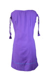 Half Sleeved Dress With Embroid