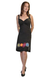 Sleeveless Evening Sun Dress With Colorful Embroidery. - craze-trade-limited