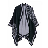 Luxury Brand Ponchos coat 2019 Cashmere Scarves Women Winter Warm Shawls and Wraps Pashmina Thick Capes blanket Femme Scarf