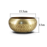 New Arrival Tibetan Buddhism Bowl Meditation Hammered Alms  Yoga Copper Sound Therapy Chakra Singing Bowl Religious Supplies