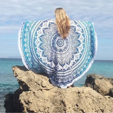 Hippie Round Mandala Tapestry Indian Wall Hanging Beach Throw Towel Yoga Mat ZJ - craze-trade-limited