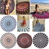 Round Beach Cover Up Pareo Bikini Boho Hippie Summer Dress wraps Swimwear Bathing Suit - craze-trade-limited