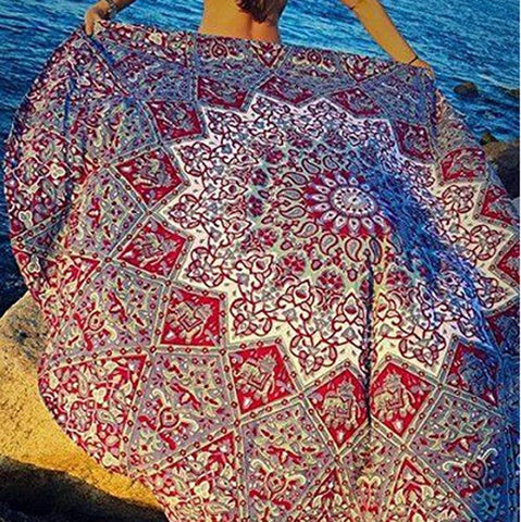 hot selling popular Toilette Round Bohemian Hippie Tapestry Beach Throw Roundie Mandala Towel Yoga Mat Jul13 Extraordinary