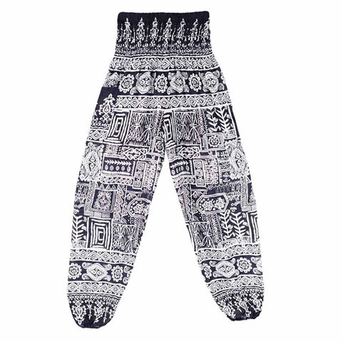 Thai Harem Trousers Boho Festival Hippy Smock High Waist Yoga Pants - craze-trade-limited
