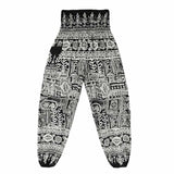 Thai Harem Trousers Boho Festival Hippy Smock High Waist Yoga Pants