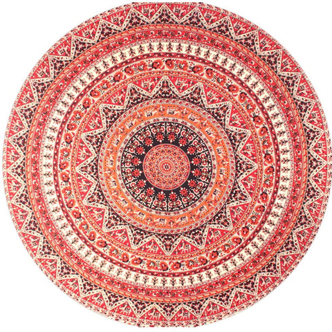 Round Hippie Tapestry Beach Throw Roundie Mandala Towel Yoga Mat Bohemian sep5 Extraordinary - craze-trade-limited