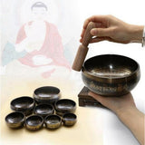 Bowls Copper Tibetan Buddhism Singing Bowls Handmade Decorative-wall-dishes for Meditation Yoga Buddhism Gifts Home Decor Crafts