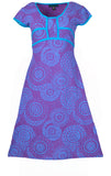 Cap Sleeve Dress With Back Tie Design (NO REFUND/ NO EXCHANGE) - craze-trade-limited
