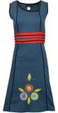 Ladies Sun Dress with Embroidery & Patch Design.